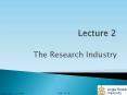 The Research Industry PowerPoint PPT Presentation