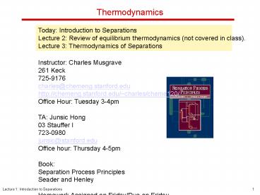 Thermodynamics
