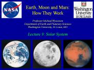 Earth, Moon and Mars: How They Work