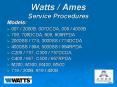 Watts Ames Service Procedures PowerPoint PPT Presentation