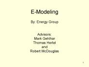 E-Modeling
