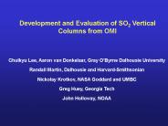 Development and Evaluation of SO2 Vertical Columns from OMI