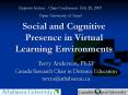 Social and Cognitive Presence in Virtual Learning Environments PowerPoint PPT Presentation