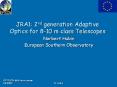 JRA1:%202nd%20generation%20Adaptive%20Optics%20for%208-10%20m%20class%20Telescopes PowerPoint PPT Presentation