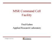 MSR Command Cell Facility