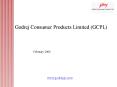 Godrej Consumer Products Limited GCPL PowerPoint PPT Presentation