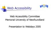 Web Accessibility