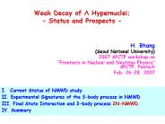Weak Decay of Hypernuclei Status and Prospects
