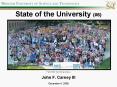State of the University PowerPoint PPT Presentation