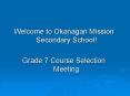 Welcome to Okanagan Mission Secondary School PowerPoint PPT Presentation