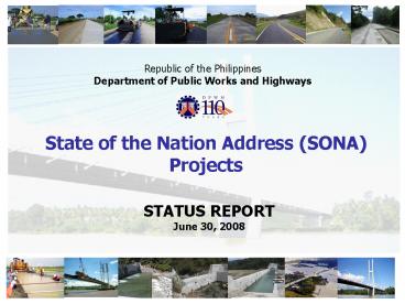 State of the Nation Address SONA Projects