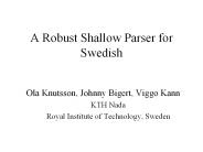 A%20Robust%20Shallow%20Parser%20for%20Swedish