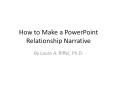 How to Make a PowerPoint Relationship Narrative PowerPoint PPT Presentation