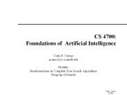 CS 4700: Foundations of Artificial Intelligence