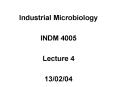 Industrial Microbiology PowerPoint PPT Presentation