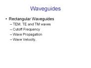 Waveguides