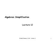 Algebraic Simplification