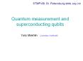 Quantum measurement and superconducting qubits PowerPoint PPT Presentation
