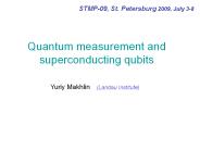 Quantum measurement and superconducting qubits