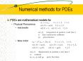 Numerical methods for PDEs PowerPoint PPT Presentation