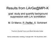 Results from LArGe@MPI-K
