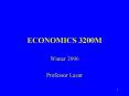 ECONOMICS 3200M PowerPoint PPT Presentation