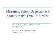 Measuring School Segregation in Administrative Data: A Review