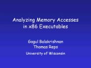Analyzing Memory Accesses in x86 Executables