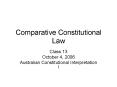 Comparative Constitutional Law PowerPoint PPT Presentation