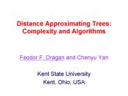 Distance Approximating Trees: Complexity and Algorithms