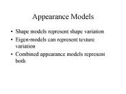 Appearance Models
