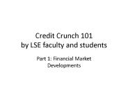 Credit Crunch 101 by LSE faculty and students