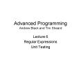 Advanced Programming Andrew Black and Tim Sheard PowerPoint PPT Presentation