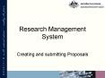 Research Management System PowerPoint PPT Presentation