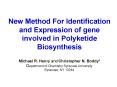New Method For Identification and Expression of gene involved in Polyketide Biosynthesis PowerPoint PPT Presentation