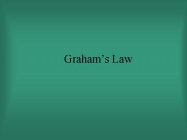 Grahams Law