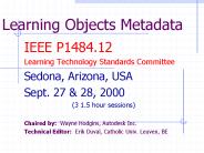 Learning Objects Metadata