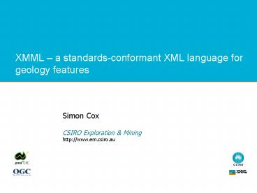 XMML a standardsconformant XML language for geology features
