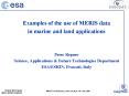 Examples of the use of MERIS data PowerPoint PPT Presentation