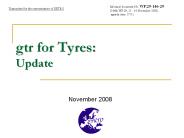gtr%20for%20Tyres:%20Update