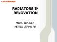 RADIATORS IN RENOVATION PowerPoint PPT Presentation