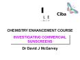 CHEMISTRY ENHANCEMENT COURSE PowerPoint PPT Presentation