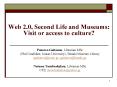 Web 2.0, Second Life and Museums: Visit or access to culture? PowerPoint PPT Presentation