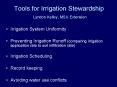 Tools for Irrigation Stewardship Lyndon Kelley, MSU Extension PowerPoint PPT Presentation