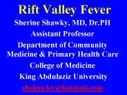 Rift Valley Fever