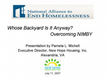 Whose Backyard Is It Anyway?