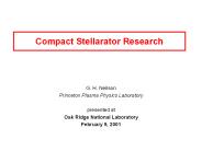 Compact Stellarator Research