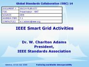IEEE Smart Grid Activities