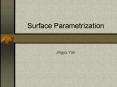 Surface Parametrization PowerPoint PPT Presentation