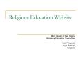 Religious Education Website PowerPoint PPT Presentation
